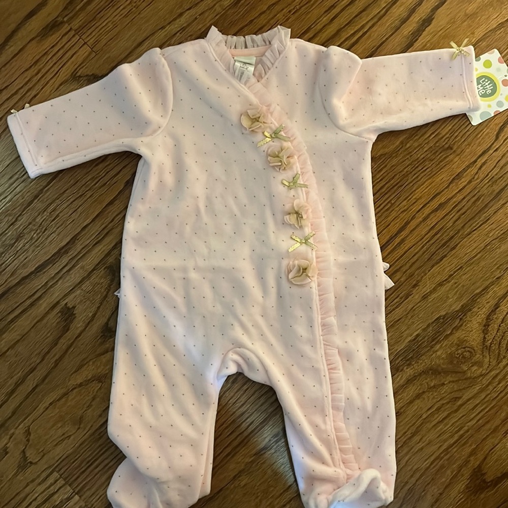 NWT Velour Footie